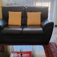 Divano 2 posti in fiore di pelle