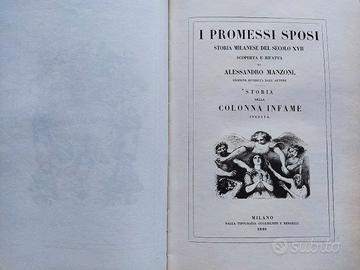 I PROMESSI SPOSI RISTAMPA ANASTATICA REDAELLI 1840 - Libri e Riviste In  vendita a Como