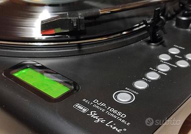 IMG Stage Line DJP-106SD Piatto S.Aut Cinghia MP3