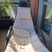 sdraio in metallo praticamente nuova