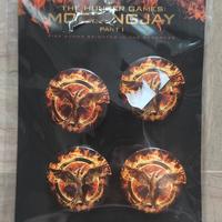 4 spille The hunger games Mockingjay button badges