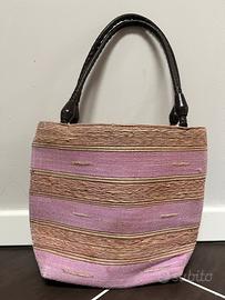 Borsa primavera/estate gialla-rosa