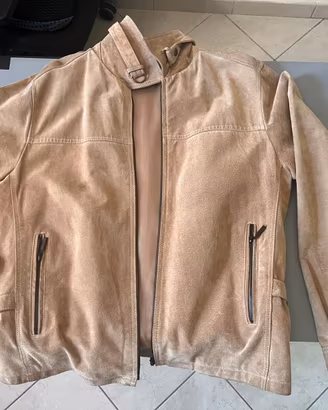 Giubbino in vera pelle scamosciata Tg.L