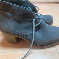 Francesine verdi con tacco