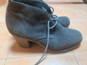 Francesine verdi con tacco