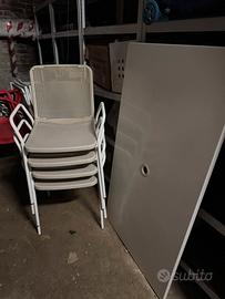 Tavolo da esterno + 4 sedie IKEA