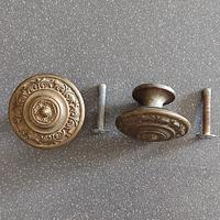 Coppia maniglie in ottone cassetti mobili antichi