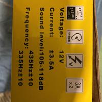 Clacson Bitonale auto e moto