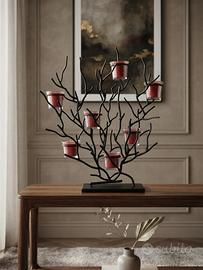Candelabro portacandele di design a forma di rami