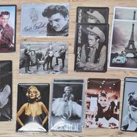 Lotto 15 quadri in latta vintage  musica , cinema 