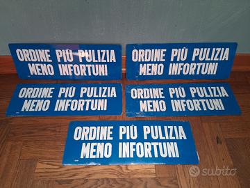 Cartello ordine più pulizia