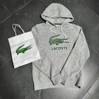 Felpa Lacoste Grigia Big Logo - XS- Come Nuovo