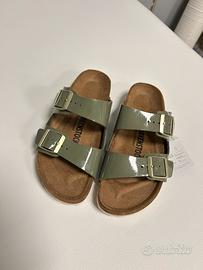 Ciabatte  Birkenstock n.36 color khaki  nuove