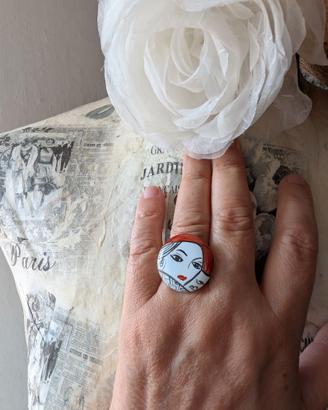 Anello dipinto a mano
