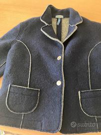 Giacca in lana blu