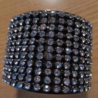 Bracciale a fascia con strass