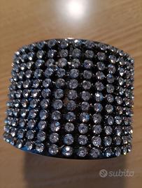 Bracciale a fascia con strass