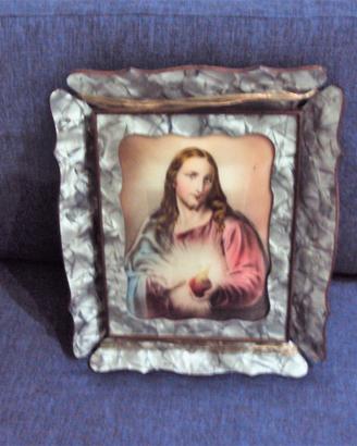 Quadro sacro capezzale anni 60
