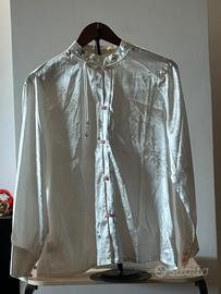 Camicia in raso “Perla”