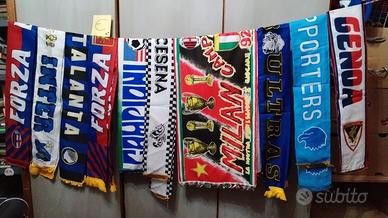 lotto sciarpe calcio 10 pezzi