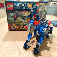 lego nexo knights cavallo meccanico di lance