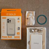 Power Bank magnetico wireless 5000 mAh α’Gold 