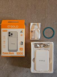 Power Bank magnetico wireless 5000 mAh α’Gold 