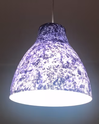 Lampadario con finitura artigianale unica