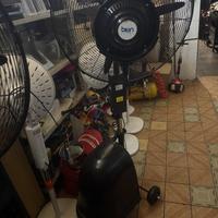 Ventilatore con nebulizzatore