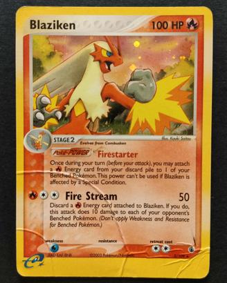 Pokemon EX Rubino & Zaffiro Blaziken (RS 3) ENG