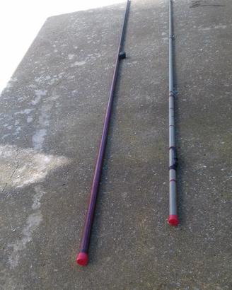 2 canne da pesca 1 mulinello