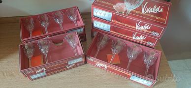 stock 23 bicchieri cristallo nuovi - vivaldi