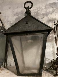 Lampada in ferro battuto vintage (grande)