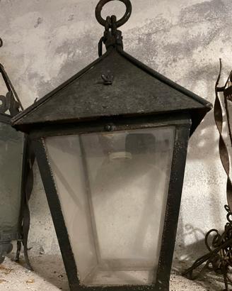 Lampada in ferro battuto vintage (grande)