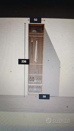 Armadio Pax Ikea rovere