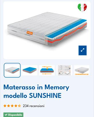 Materasso matrimoniale in Memory 