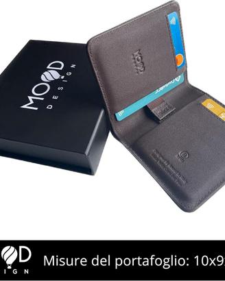 Portafoglio Uomo MOOD Pelle Slim RFID nuovo