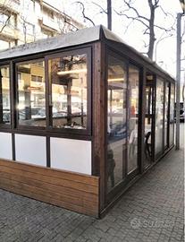 Dehor/ gazebo chiuso in legno