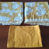 Set asciugamani ocra in cotone “Galluccio d’oro”