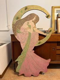 Attaccapanni artigianale stile Liberty  dip a mano