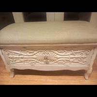 cassapanca in legno shabby