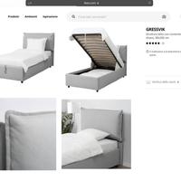 Letto singolo contenitore IKEA