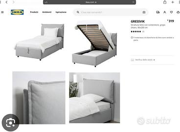 Letto singolo contenitore IKEA