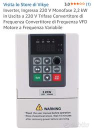 Inverter VFD 2.2kW 220V Monofase Trifase