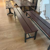 Panchina Acciaio e legno per Palestra o giardino