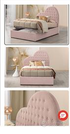 Letto a cuore 1 piazza e mezza 