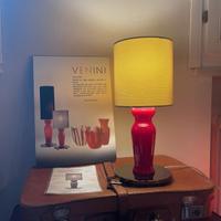Venini lampada da tavolo odalisca rossa