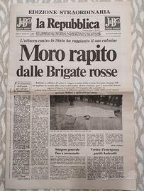 GIORNALE ORIGINALE DEL GORNO RAPIMENTO ALDO MORO
