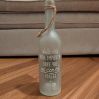 Bottiglia da tavolo in vetro a batterie