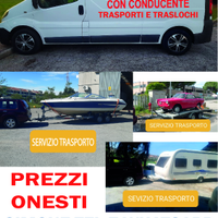 Trasporti, barche auto microcar autista